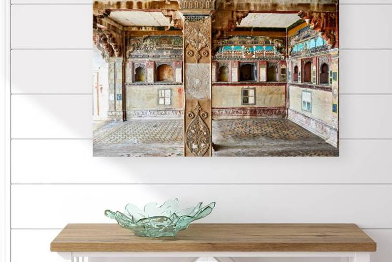 Decorations and paintings inside Taragarh Fort in Bundi Rajasth by Marco Brivio