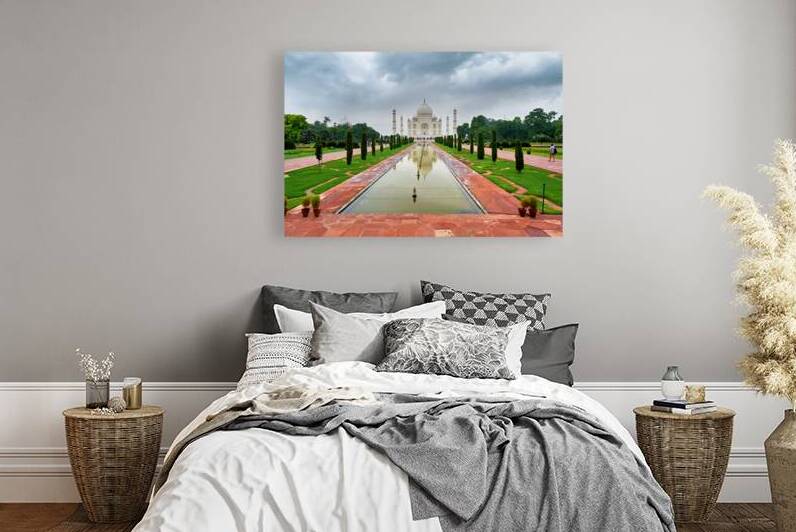 Visit to Taj Mahal Palace in Agra India with cloudy skies by Marco Brivio