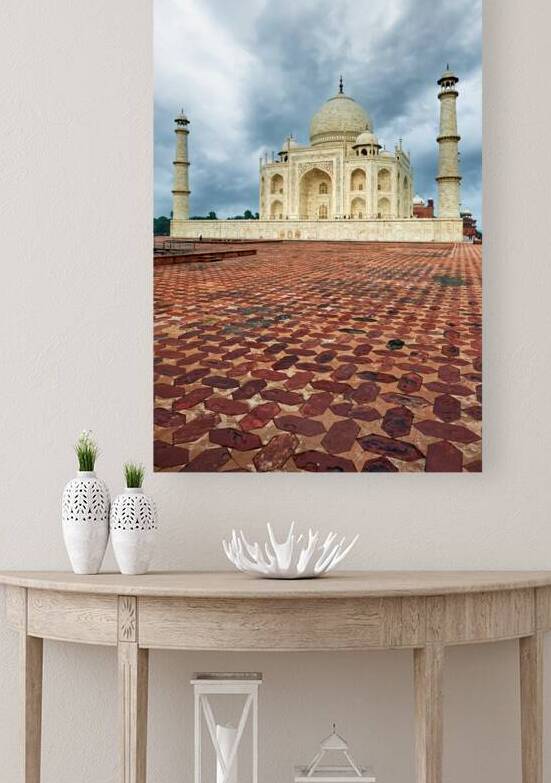 Visit to Taj Mahal Palace in Agra India during cloudy weather by Marco Brivio