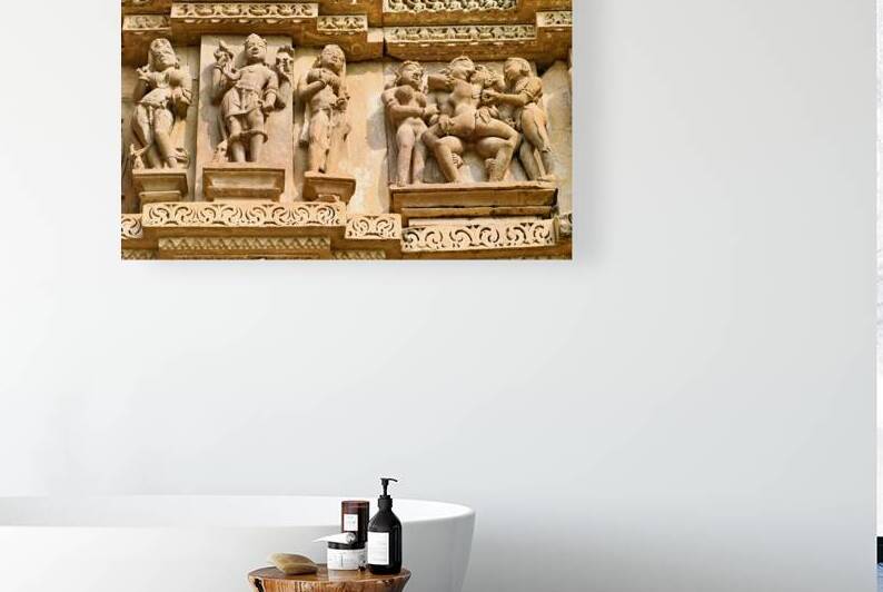 Sculptures of love at Khajuraho temples in Madhya Pradesh India by Marco Brivio