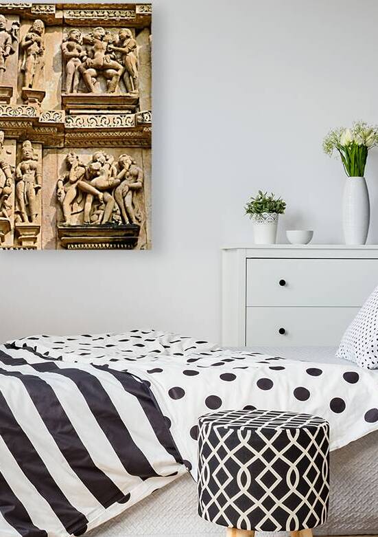 Temples of Khajuraho show ancient carvings of human forms by Marco Brivio