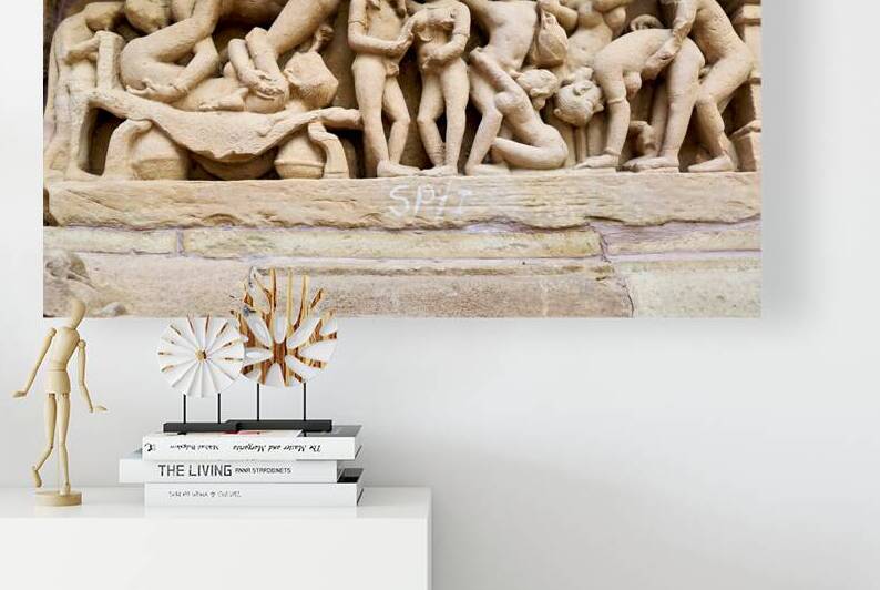 Hindu temples of Khajuraho show ancient carvings in Madhya Prade by Marco Brivio