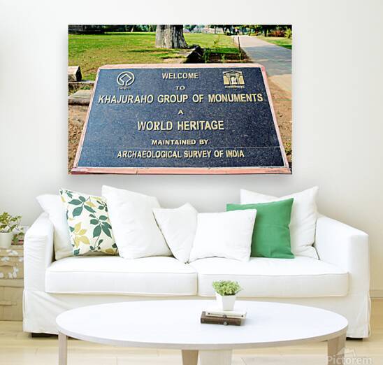 Welcome sign at Khajuraho Group of Monuments in Madhya Pradesh by Marco Brivio