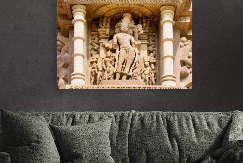 Hindu temples in Khajuraho display intricate sculptures and carv by Marco Brivio