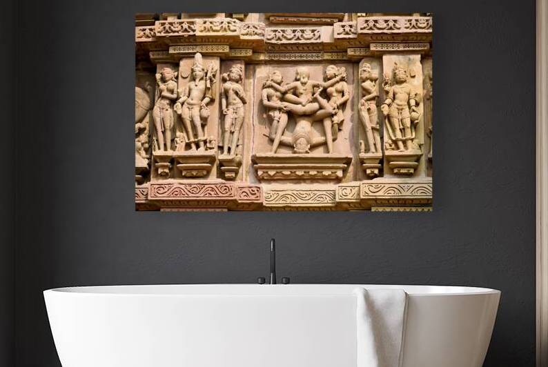 Hindu temples in Khajuraho display intricate erotic carvings by Marco Brivio