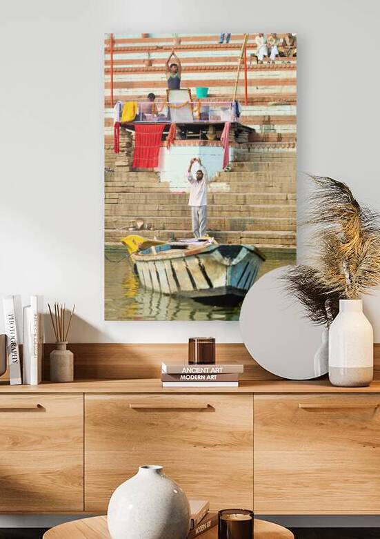 Sacred ablutions by the banks of the Ganges in Varanasi by Marco Brivio