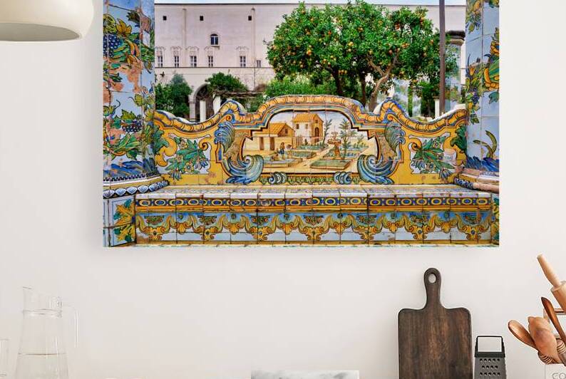 Visit to Santa Chiara Basilica church cloister in Naples Italy by Marco Brivio