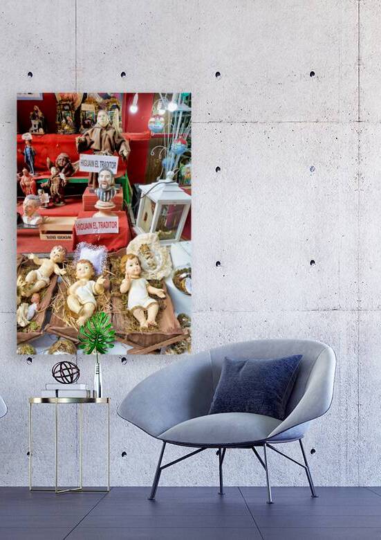 Statues in artisan workshops of Via Gregorio Armeno in Naples by Marco Brivio