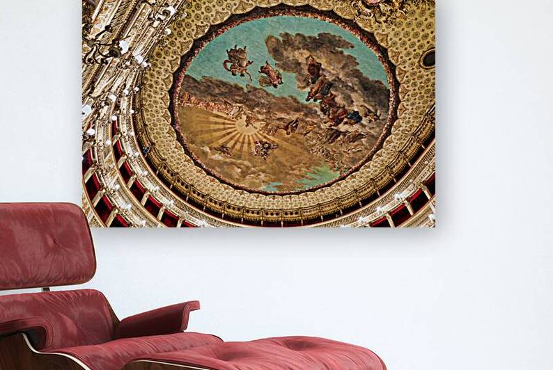 Royal Theatre of Saint Charles ceiling in Naples Campania Italy by Marco Brivio