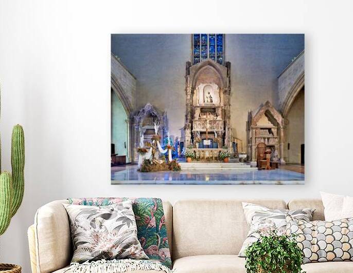 Santa Chiara Basilica Church altar in Naples Campania Italy by Marco Brivio