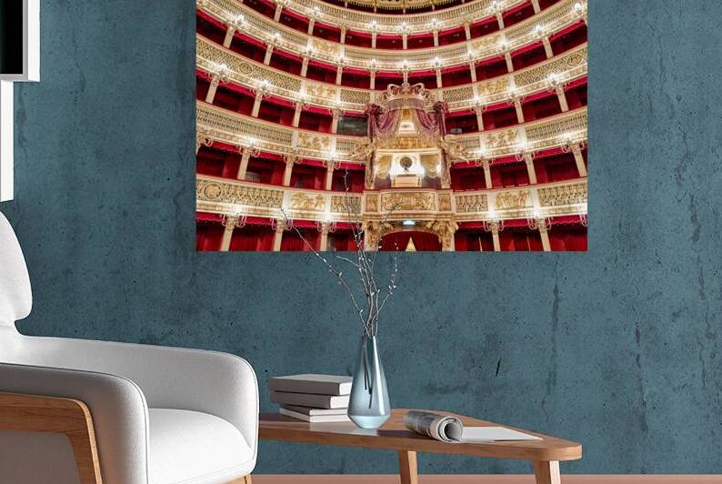 Royal Theatre of Saint Charles interior view in Naples Campania by Marco Brivio