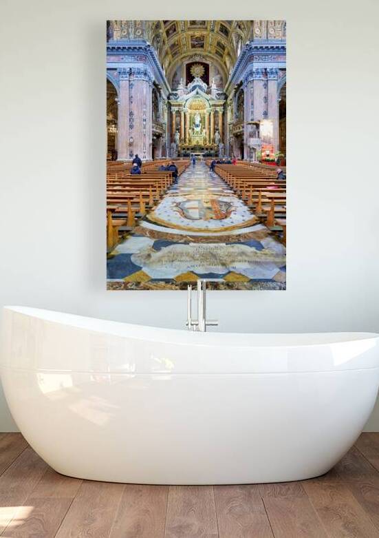 Gesu Nuovo Church interior in Naples during a quiet afternoon by Marco Brivio