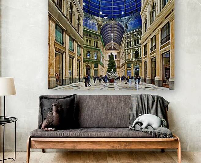 Exploring Galleria Umberto I in Naples during holiday season by Marco Brivio