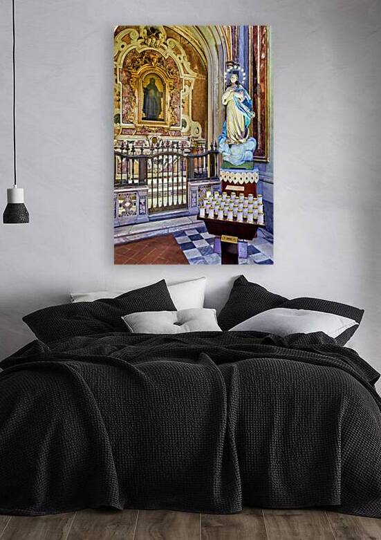 San Domenico Maggiore church interior in Naples Campania Italy by Marco Brivio