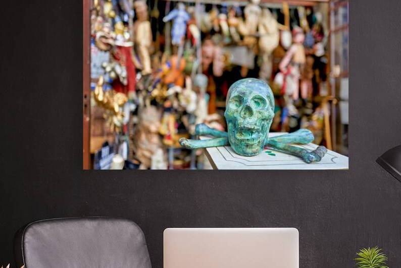 Junk dealer displays various items in Naples Campania Italy by Marco Brivio