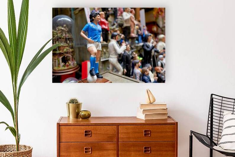 Statues of christmas nativity scene in naples campania italy by Marco Brivio