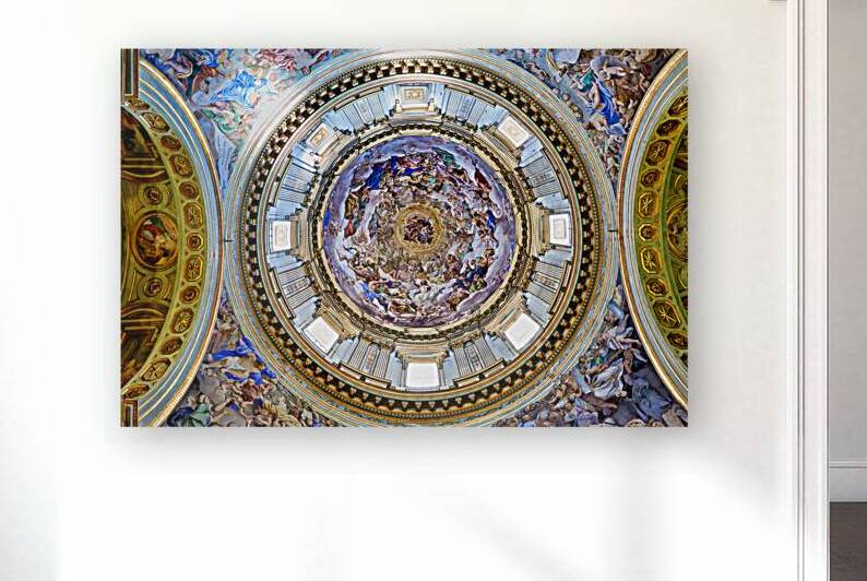 Detailed view of the dome in Naples Cathedral in Italy at midday by Marco Brivio