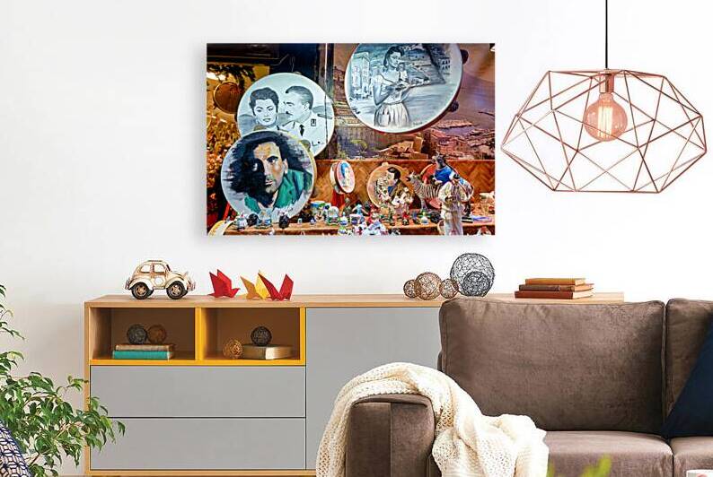 Souvenir shop displays unique items in Naples Campania Italy by Marco Brivio