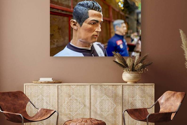 Statues of Christmas nativity scene at artisan workshops in Napl by Marco Brivio