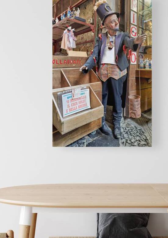 Statues of the christmas nativity scene in naples campania italy by Marco Brivio