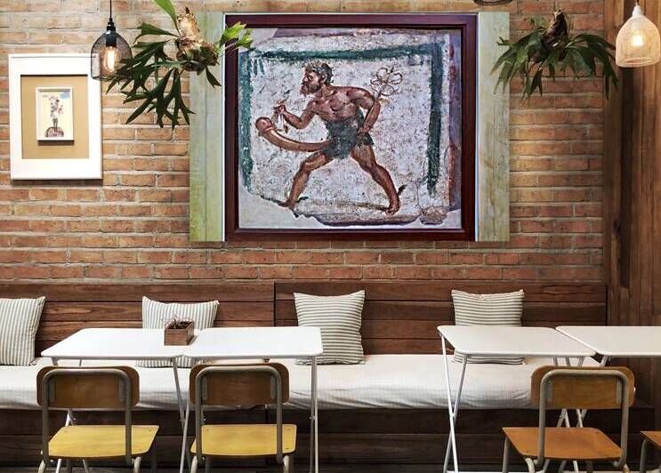 Ancient artwork display at National Archaeological Museum of Nap by Marco Brivio