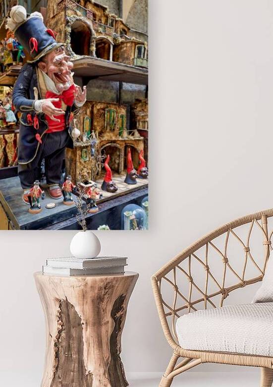 Statues of the Christmas Nativity Scene in Naples artisan worksh by Marco Brivio