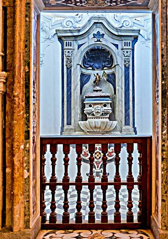 View of altar from balcony in Certosa di San Martino in Naples by Marco Brivio