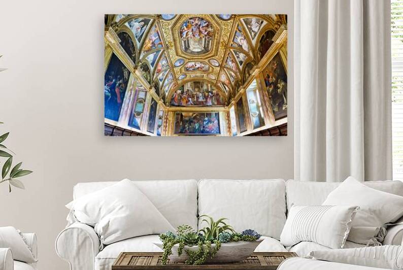 Discovering the stunning ceiling art at Certosa di San Martino by Marco Brivio