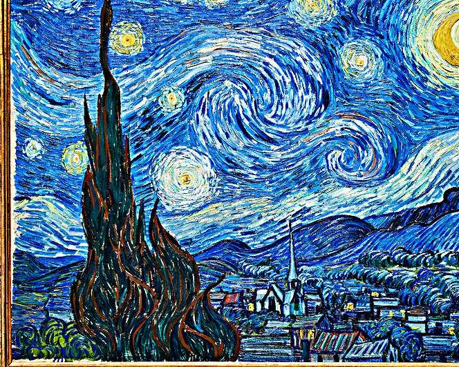 Van Goghs Starry Night displayed at MoMA in Manhattan New York by Marco Brivio