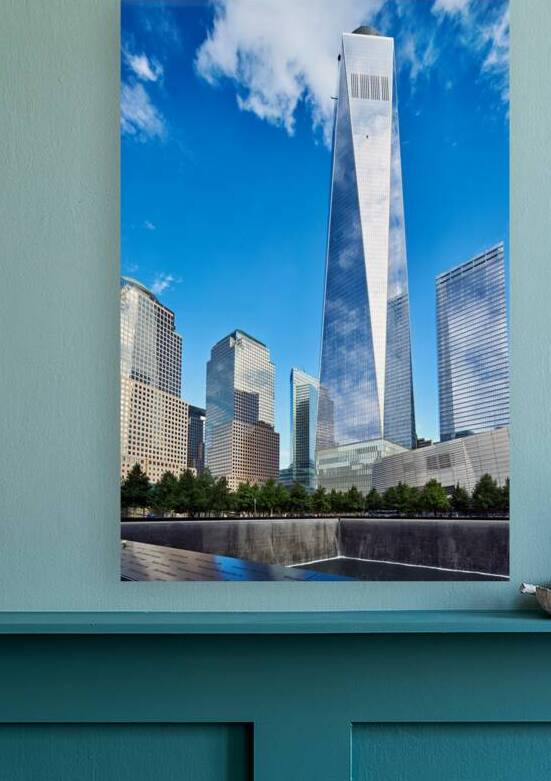 View of One World Trade Center in Manhattan near September 11 Me by Marco Brivio