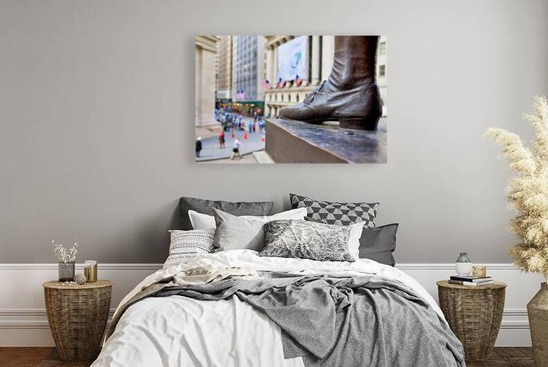 George Washington Statue in Manhattan near Wall Street in New Yo by Marco Brivio