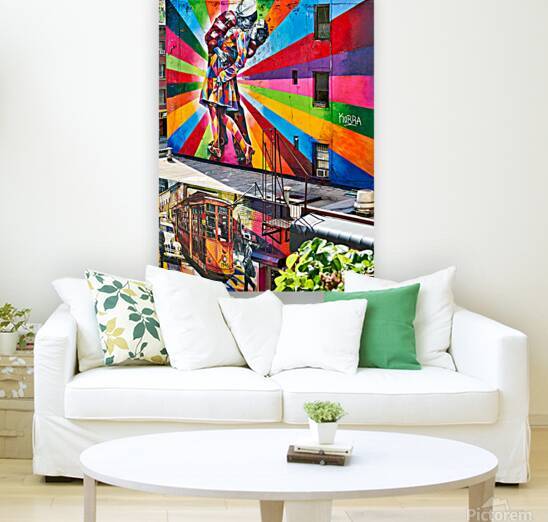 Kiss mural by Eduardo Kobra on the High Line in Manhattan New Y by Marco Brivio