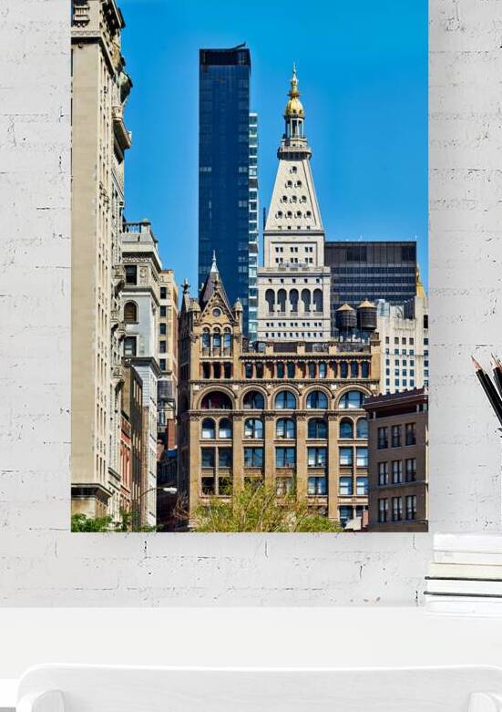 Different architecture seen in Manhattan New York City on a cle by Marco Brivio