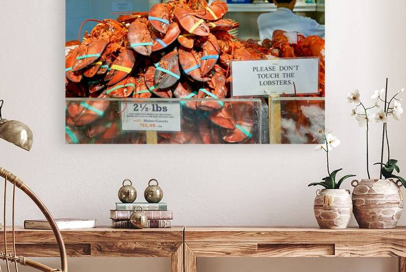 Lobsters are piled high at the Lobster Place Restaurant by Marco Brivio