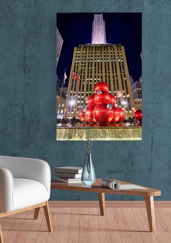 Christmas decorations in Manhattan at Rockefeller Center during  by Marco Brivio