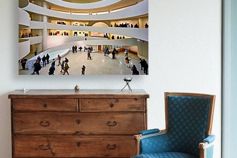 Many people walk through the wide spaces of the Solomon R by Marco Brivio