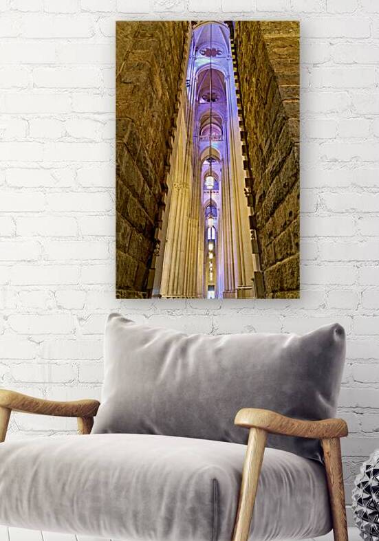 Visitors walk through the interior of Cathedral of St by Marco Brivio