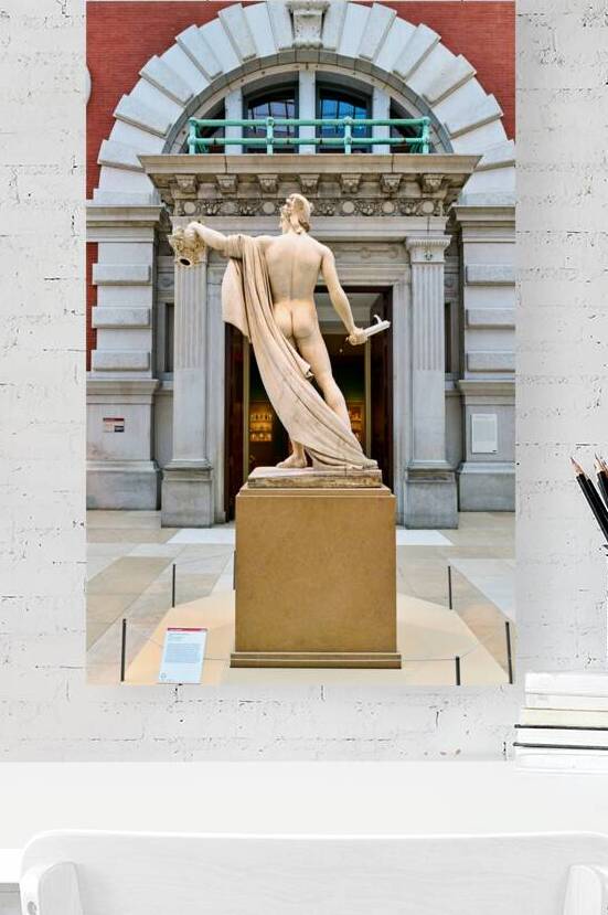 Perseus holds Medusas head at Metropolitan Museum of Art in New by Marco Brivio