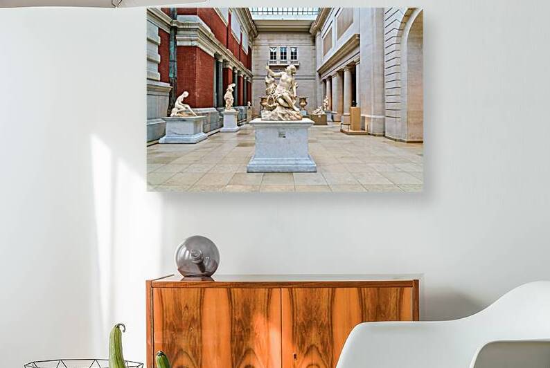 The sculpture of Andromeda and the sea monster stands in the Met by Marco Brivio