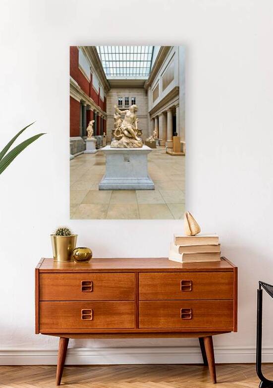 Sculpture of Andromeda with sea monster at the Metropolitan Muse by Marco Brivio