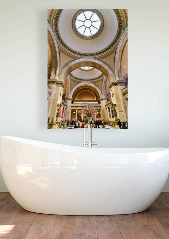 Visitors check out the entrance to the Met in Manhattan by Marco Brivio