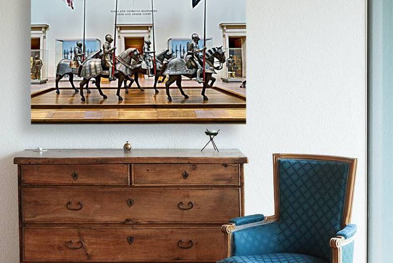 Armored horse riders on display at NYCs Metropolitan Museum by Marco Brivio