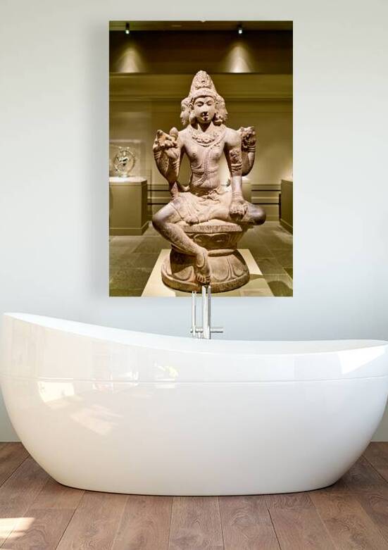 Sculpture of shiva as mahesha in the asian art gallery in new yo by Marco Brivio