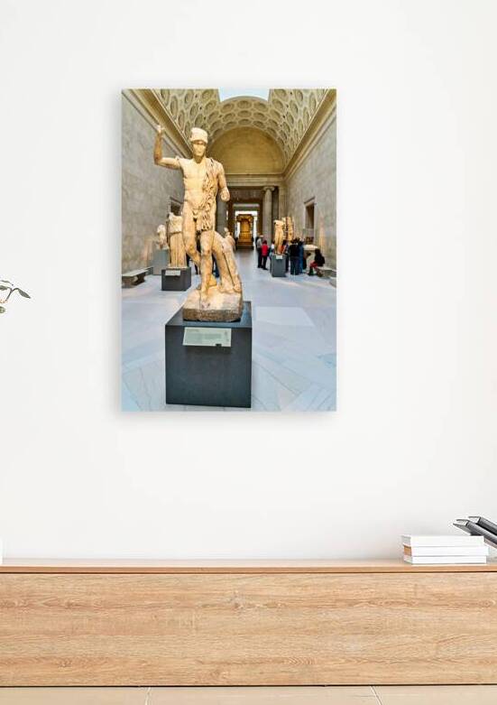 Wounded warrior statue in the Metropolitan Museum of Art in New  by Marco Brivio