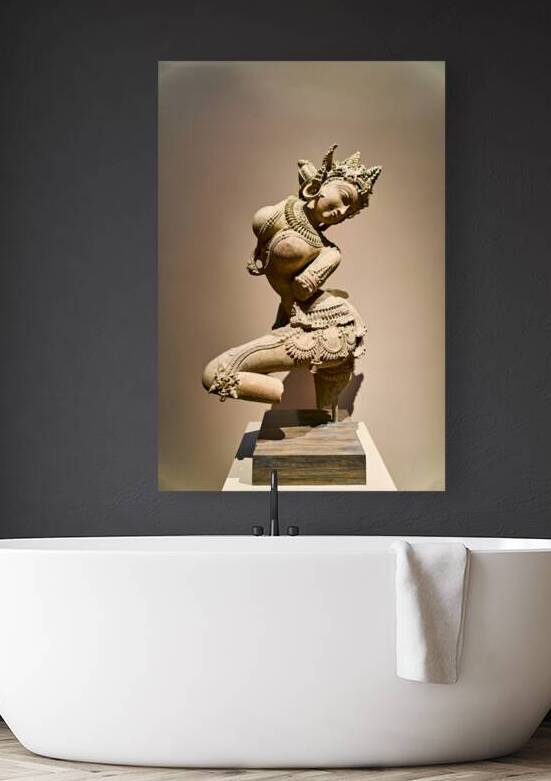 Sculpture in asian art gallery at metropolitan museum of art by Marco Brivio