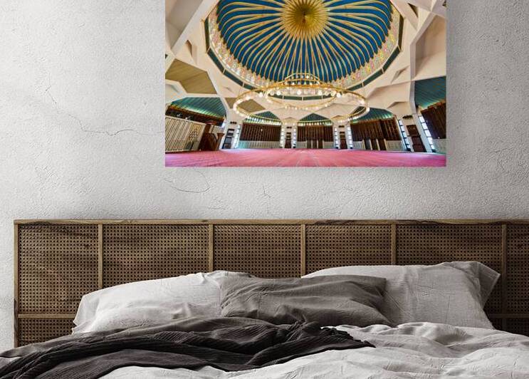 Visit to King Abdullah Mosque in Amman Jordan during daylight ho by Marco Brivio