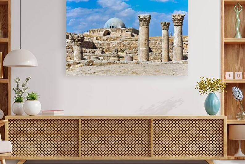 Visiting the umayyad cistern in amman jordan at the citadel by Marco Brivio