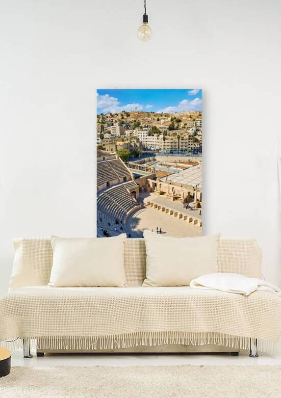 Visit to Roman Theater in Amman Jordan with city backdrop by Marco Brivio