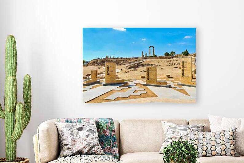 Exploring the Citadel in Amman Jordan during bright daylight by Marco Brivio