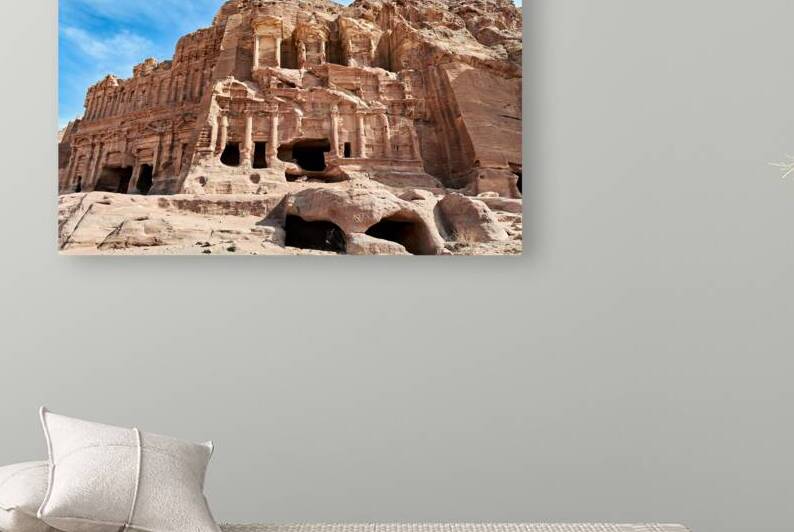 Exploring the urn tomb at the royal tombs in petra jordan by Marco Brivio